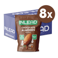 Inlead Chocolate Almonds Milk Choc Coconut 8 x 100g