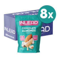 Inlead Chocolate Almonds White Choc Coconut 8 x 100g