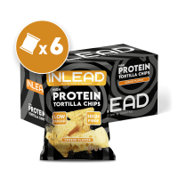 Inlead High Protein Tortilla Chips Cheese 6 x 50 g