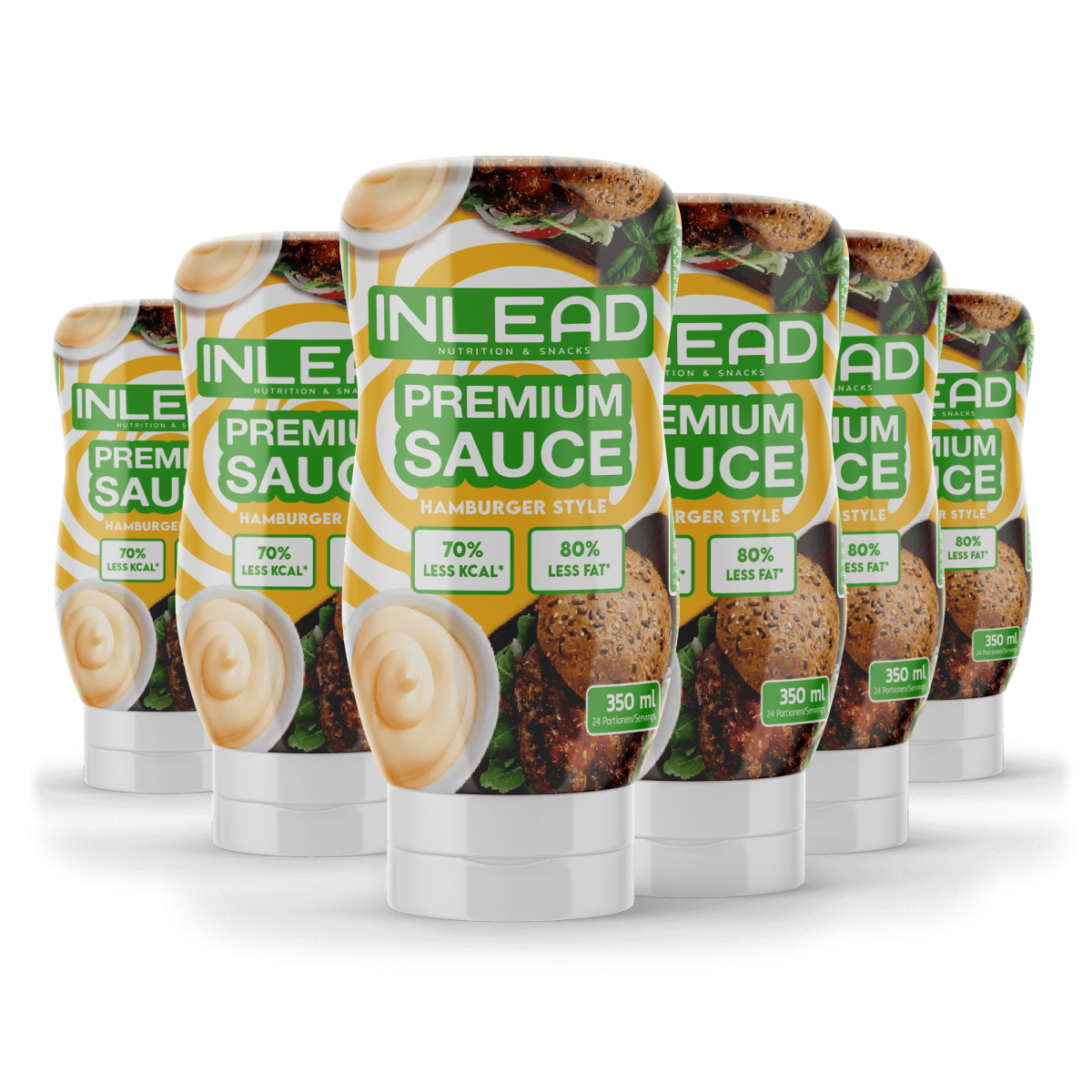 Inlead Premium Sauce - [6er Karton] 6 x 350ml Hamburger Sauce Style